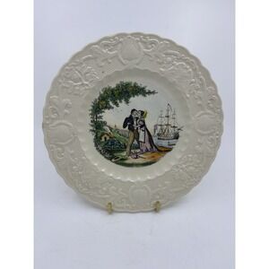 Vintage Adams China -Will You Be Mine Plate Courting Couple Circ 1946 #4